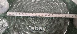 Fostoria American 28 Piece Punch Bowl Set Underplate Pedestal Cups Saucers Ladle