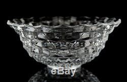 Fostoria American Clear Punch Bowl 14 Vintage Glass