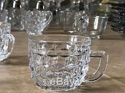 Fostoria American Clear Punch Bowl Cups