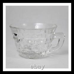 Fostoria American Clear Stem 2056 (1915-1982) Punch Bowl 18 & (14) Punch Cups