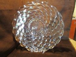 Fostoria American Crystal Glass 19 Torte Plate Platter Punch Bowl Underplate