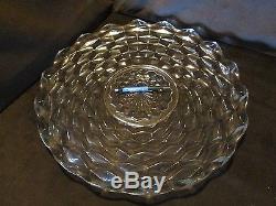 Fostoria American Crystal Glass 19 Torte Plate Platter Punch Bowl Underplate
