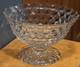 Fostoria American Cubist Elegant Glass Punch Bowl High Foot Base With 13 Cups