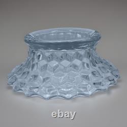 Fostoria American Cubist Punch bowl Set With Stand 2 Pcs 14.5 X 9.5 Tall