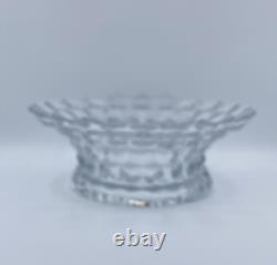 Fostoria American Cubist Punch bowl Set With Stand 2 Pcs 14.5 X 9.5 Tall