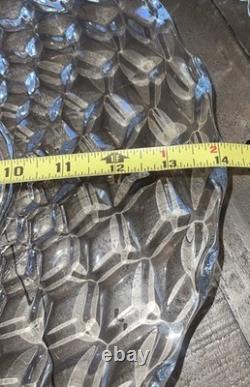 Fostoria American Footed punch bowl centerpiece + Underplate + 12 Cups + Ladle