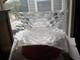 Fostoria American Large 18 American Clear Glass Punch Bowl and Platter