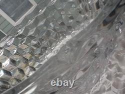 Fostoria American Large 18 American Clear Glass Punch Bowl and Platter
