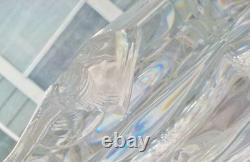 Fostoria American Large 18 American Clear Glass Punch Bowl and Platter