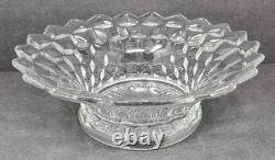 Fostoria American Large Centerpiece Bowl with Rays 2056 #239 Punch Bowl Foot