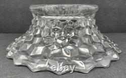 Fostoria American Large Centerpiece Bowl with Rays 2056 #239 Punch Bowl Foot