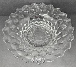 Fostoria American Large Centerpiece Bowl with Rays 2056 #239 Punch Bowl Foot