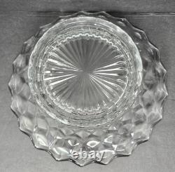 Fostoria American Large Centerpiece Bowl with Rays 2056 #239 Punch Bowl Foot