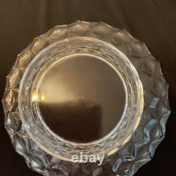 Fostoria American Pattern Glass Punch Bowl And Base