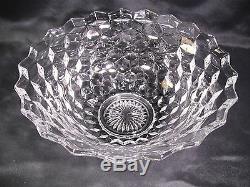 Fostoria American Punch Bowl 14 12 Cups Matching Glass Ladle