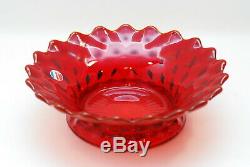 Fostoria American Ruby Red Bowl / Punch Bowl Stand