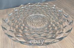 Fostoria American glass 19.5 torte plate, punch bowl tray platter