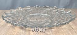 Fostoria American glass 19.5 torte plate, punch bowl tray platter