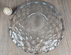 Fostoria American glass 19.5 torte plate, punch bowl tray platter