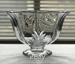 Fostoria Baroque Footed Crystal Punch Bowl