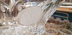 Fostoria COIN GLASS CLEAR Punch Bowl Base, Bowl and 15 Cups. Exc. NOS. Beautiful