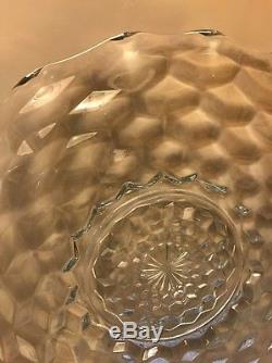 Fostoria Crystal Glass American 19 Torte Plate Platter Punch Bowl Underplate