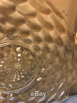 Fostoria Crystal Glass American 19 Torte Plate Platter Punch Bowl Underplate