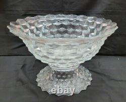 Fostoria Elegant Glassware 19 American Clear Glass Punch Bowl with Pedestal