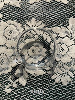 Fostoria Garland #237 Etch Non-Optic Large Punch Bowl, Stand, Ladle, and 12 Cups