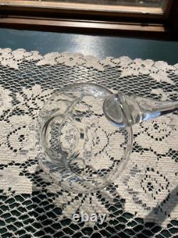 Fostoria Garland #237 Etch Non-Optic Large Punch Bowl, Stand, Ladle, and 12 Cups
