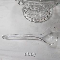 Fostoria Glass American Pattern 12 D Clear Crystal Tom & Jerry Punch Bowl