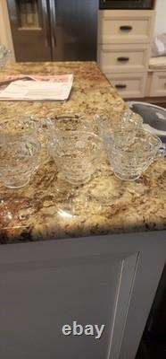Fostoria Punch Bowl Set With 12 cups, Pitcher, Ladle, Punch Bowl