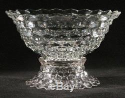 Fostoria Punch Bowl on Stand American Clear pattern