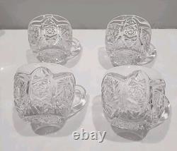 Fostoria Rosby Fruit / Punch Bowl & Stand ANTIQUE c. 1910 PRISTINE