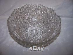 Fostoria Rosby Punch Clear Glass Bowl Set With Stand 10 Cups