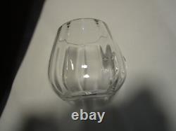 Glass Optic Glass Punch bowl 11 pc. Set with Rack Holder cups Crate-&-Barrel 17 W