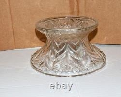 Glass Punch Bowl 13 1/2 Inches in Diameter With Stand