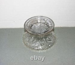 Glass Punch Bowl 13 1/2 Inches in Diameter With Stand
