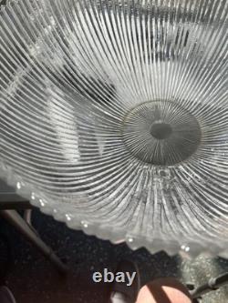 Glass Punch Bowl Platter And Plates