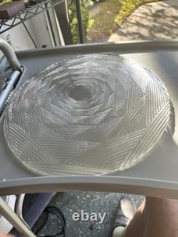 Glass Punch Bowl Platter And Plates