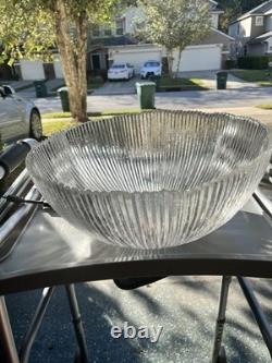 Glass Punch Bowl Platter And Plates