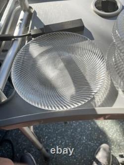 Glass Punch Bowl Platter And Plates