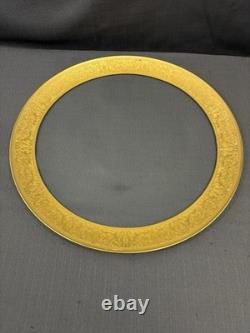 Glastonbury Lotus Gold Georgian 17 Punch Bowl Underplate Service Plate