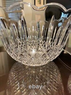 Godinger Shannon Punch Bowl + Ladle 24% Lead Crystal IOB