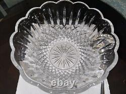 Godinger Shannon Punch Bowl + Ladle 24% Lead Crystal IOB