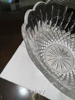 Godinger Shannon Punch Bowl + Ladle 24% Lead Crystal IOB