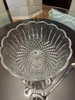 Godinger Shannon Punch Bowl + Ladle 24% Lead Crystal IOB