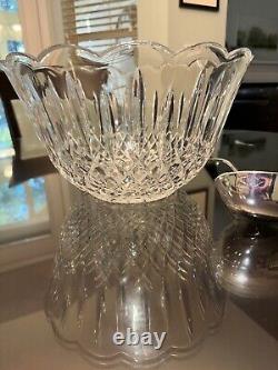 Godinger Shannon Punch Bowl + Ladle 24% Lead Crystal IOB