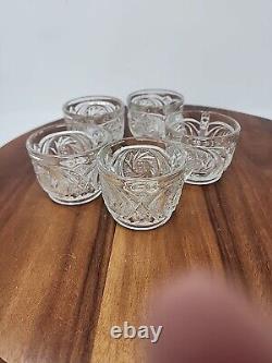 Gorgeous 8 Piece Punch Bowl Set With 5 Matching Cups And Liddle Aztec LE Smith