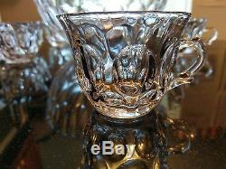 Gorgeous Antique 12 Cup Japanese Crystal Punch Bowl